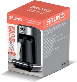 BRUNO αυτόματη καφετιέρα Ελληνικού καφέ BRN-0168, 400W, 260ml, μαύρη