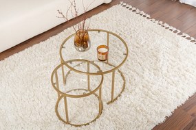 Coffee Table Set Aurum - 60, 42 - Gold, Transparent Gold
Transparent