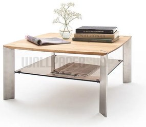 Τραπεζάκι Σαλονιού Μασίφ Καφέ 80x80x41