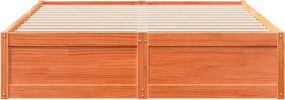 vidaXL Σκελετός Κρεβ. Χωρίς Στρώμα Καφέ Κεριού 150x200 εκ Μασίφ Πεύκο