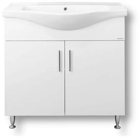 Σετ Έπιπλο Μπάνιου SIENA WHITE 90 9SSI090GL0W Πάγκο 90x34x83cm