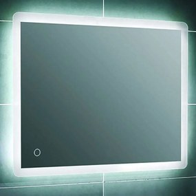 Καθρέπτης Μπάνιου Σκέτος Nora 77-0142 Με Φως Led Touch 60x80cm Clear Gloria Glass