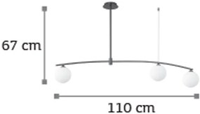 Φωτιστικό οροφής InLight 6037-3 3φωτο