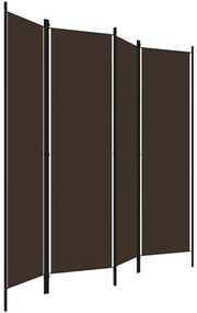 vidaXL Διαχωριστικό Δωματίου με 4 Πάνελ Καφέ 200 x 180 εκ.