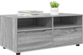 vidaXL Ντουλάπι TV 100 x 48 x 43 εκ. Γκρίζο Σονομα Επεξεργασμένο Ξύλο