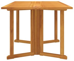 vidaXL Τραπέζι Κήπου Butterfly Πτυσσόμενο 150x90x75 εκ. Μασίφ Teak