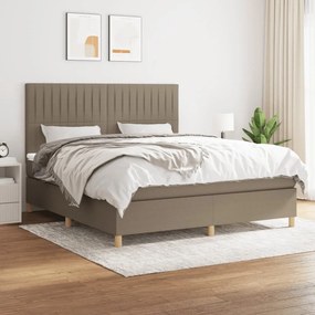 ΚΡΕΒΑΤΙ BOXSPRING ΜΕ ΣΤΡΩΜΑ TAUPE 160X200 ΕΚ. ΥΦΑΣΜΑΤΙΝΟ 3142509