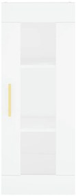 vidaXL Ντουλάπι Λευκό 34,5 x 34 x 180 εκ. από Επεξεργασμένο Ξύλο