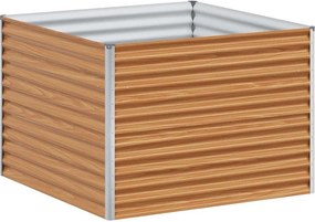 vidaXL Υπερυψωμένη Ζαρντινιέρα 98 x 100 x 68 εκ. Επικαλυμμένος Χάλυβας