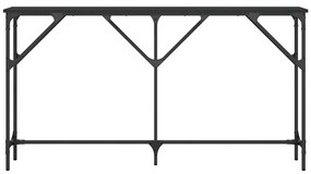 vidaXL Τραπέζι Κονσόλα Μαύρο 140 x 23 x 75 εκ. από Επεξεργασμένο Ξύλο