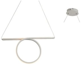 Φωτιστικό Οροφής - Ράγα Led HM98LEDP64WH 32W 3000K 1920lm 64Χ17ΧΗ120 White Aca Decor Aluminium
