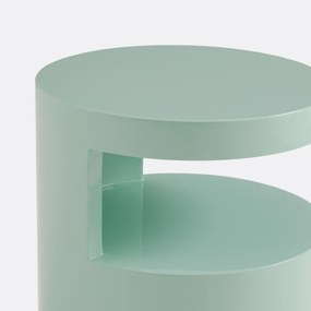 Γυαλιστερό κυλινδρικό κομοδίνο Newark