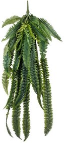 Τεχνητό Κρεμαστό Φυτό Fern 20247 120cm Green Globostar Πολυαιθυλένιο,Ύφασμα