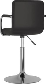 vidaXL Καρέκλα Τραπεζαρίας Μαύρη από Συνθετικό Δέρμα