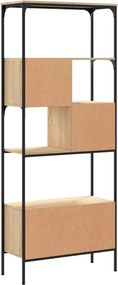 vidaXL Βιβλιοθήκη 5 Επιπέδων Sonoma Δρυς 76x33x188,5 εκ. Επεξεργ. Ξύλο