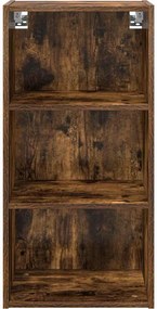 vidaXL Κρεμαστό ντουλάπι Καπνιστό Δρύς 40 x 29,5 x 80 εκ.