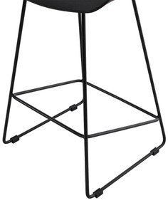 ΣΚΑΜΠΟ ΜΠΑΡ HM9299.02, ΜΑΥΡΟ, ΜΕΣΑΙΟΥ ΥΨΟΥΣ, 44x44x74 εκ.