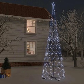 vidaXL Χριστουγεννιάτικο Δέντρο Κώνος 3000 LED Ψυχρό Λευκό 230x800 εκ.