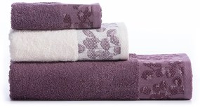 Σετ Πετσετες 3 Τμχ Odete MAUVE Nef-Nef Homeware