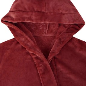 vidaXL Φόρμα Μπάνιου Με Κουκούλα Βεραμάν Κόκκινο l Φανέλα