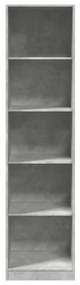 vidaXL Ντουλάπα Γκρι του Σκυροδέματος 50x50x200 εκ. Επεξεργασμένο Ξύλο