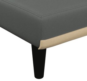 vidaXL Ανάκλιντρο Σκούρο Γκρι Υφασμάτινο