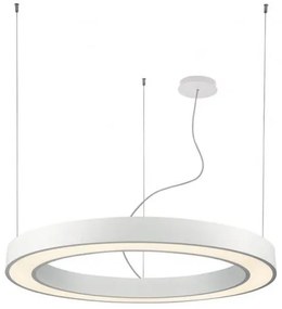 Κρεμαστό Φωτιστικό Οροφής LED 88W 4000Κ Push Dimming Φ120cm Ring Viokef 3915-0012-4-W-D4 Λευκό