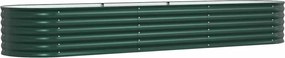 vidaXL Ανεβασμένο Κρεβάτι Πράσινο 320 x 80 x 44 cm Ατσάλι
