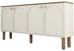 Μπουφές Bohem 845HCT5537 180x35x84cm Cream Μοριοσανίδα, Μελαμίνη
