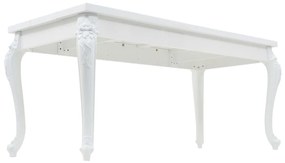 vidaXL Τραπεζαρία Γυαλιστερή Λευκή 179 x 89 x 81 εκ.