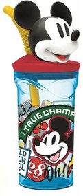 Κούπα με Καλαμάκι με Mickey Mouse True Champions 360 ml
