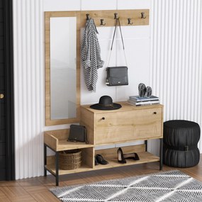 Παπουτσοθήκη Sapphire Δρυς GRUNI 120x35x70