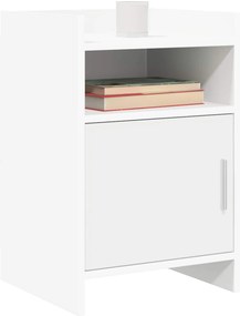 vidaXL Κομοδίνα Λευκό 40 x 36 x 60 εκ Επεξεργασμένο Ξύλο