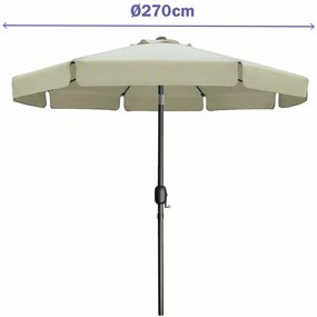 Solskjerm Marbueno Μπεζ Ø 270 cm