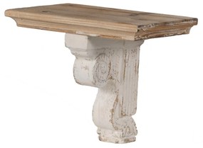 Artekko Alcott Ράφι Τοίχου Ξύλο Λευκή Πατίνα (35x23x29)cm Artekko 44527