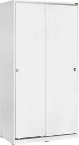 Διφυλλη Ντουλαπα Συρομενη Λευκο SWD 52x100x190