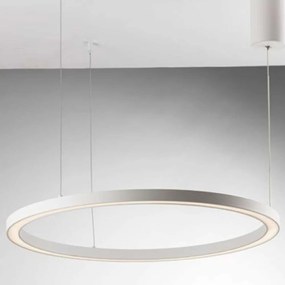 Φωτιστικό Οροφής Hoop LED-HOOP-S120-BCO 60W Led Φ120cm 150cm White Luce Ambiente Design Aluminium