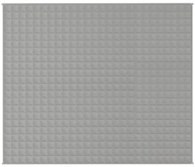 vidaXL Κουβέρτα Βαρύτητας Γκρι 220 x 260 εκ. 11 κ. Υφασμάτινη