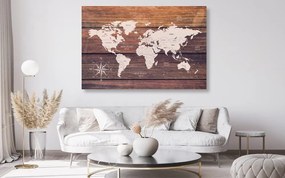 Εικόνα ενός αξιοπρεπούς χάρτη από φελλό με ξύλινο φόντο - 90x60  color mix