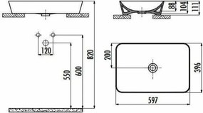 Creavit Ultra White Matt 60x40 – Επιτραπέζιος Νιπτήρας Ultra-Thin