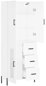 vidaXL Ντουλάπι Λευκό 69,5x34x180 εκ. από Επεξεργασμένο Ξύλο