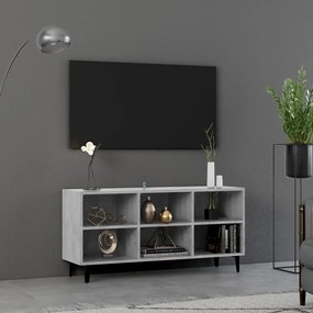 vidaXL Έπιπλο Τηλεόρασης Καπνιστή Γκρι Σκ. 103,5x30x50 εκ Μετ. Πόδια