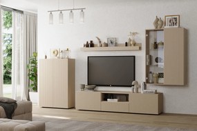 Έπιπλο Τηλεόρασης Ανθρακί Οξειδωμένο 121x43x57