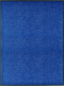 vidaXL Πατάκι Εισόδου Πλενόμενο Μπλε 90 x 120 εκ.