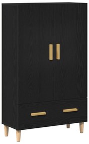 vidaXL Υψηλός ντουλάπι σε Μαύρη Δρυς, 70x31x115 εκ, Φτιαγμένο από Επεξεργασμένο Ξύλο