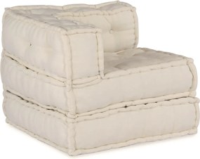 vidaXL Μονάδα Μοντέρνου Καναπέ 3 pcs Κρεμ Ύφασμα