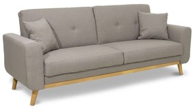Καναπές-Κρεβάτι Carmelo Με Μπεζ Ύφασμα 214X80X86Cm 035-000012 Wood, Fabric
