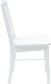 vidaXL Καρέκλες φαγητού 2 pcs Λευκό 50 x 52,5 x 91 εκ