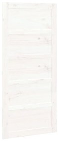 Πόρτα Αχυρώνα Λευκή 90x1,8x204,5 εκ. από Μασίφ Ξύλο Πεύκου - Λευκό