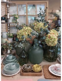 ΒΑΖΟ ΜΠΟΥΚΑΛΙ ΣΚ.ΠΡΑΣΙΝΟ ΜΑΤ VETRO D26 H42cm ΓΥΑΛΙ